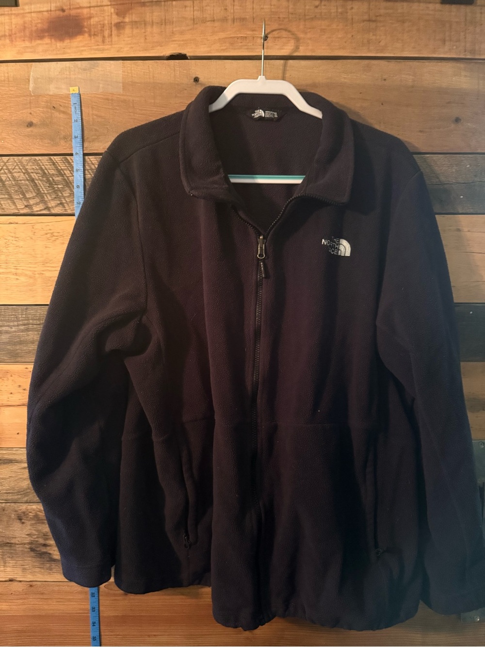 The North Face Men’s XXL Black Full Zip Fleece Jacket Outdoor Hiking